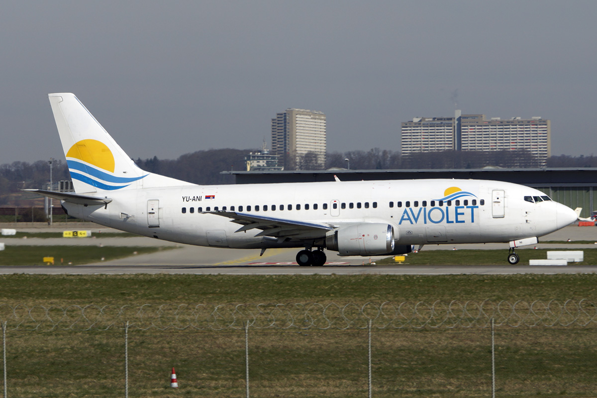Aviolet Boeing 737-3H9,YU-ANI