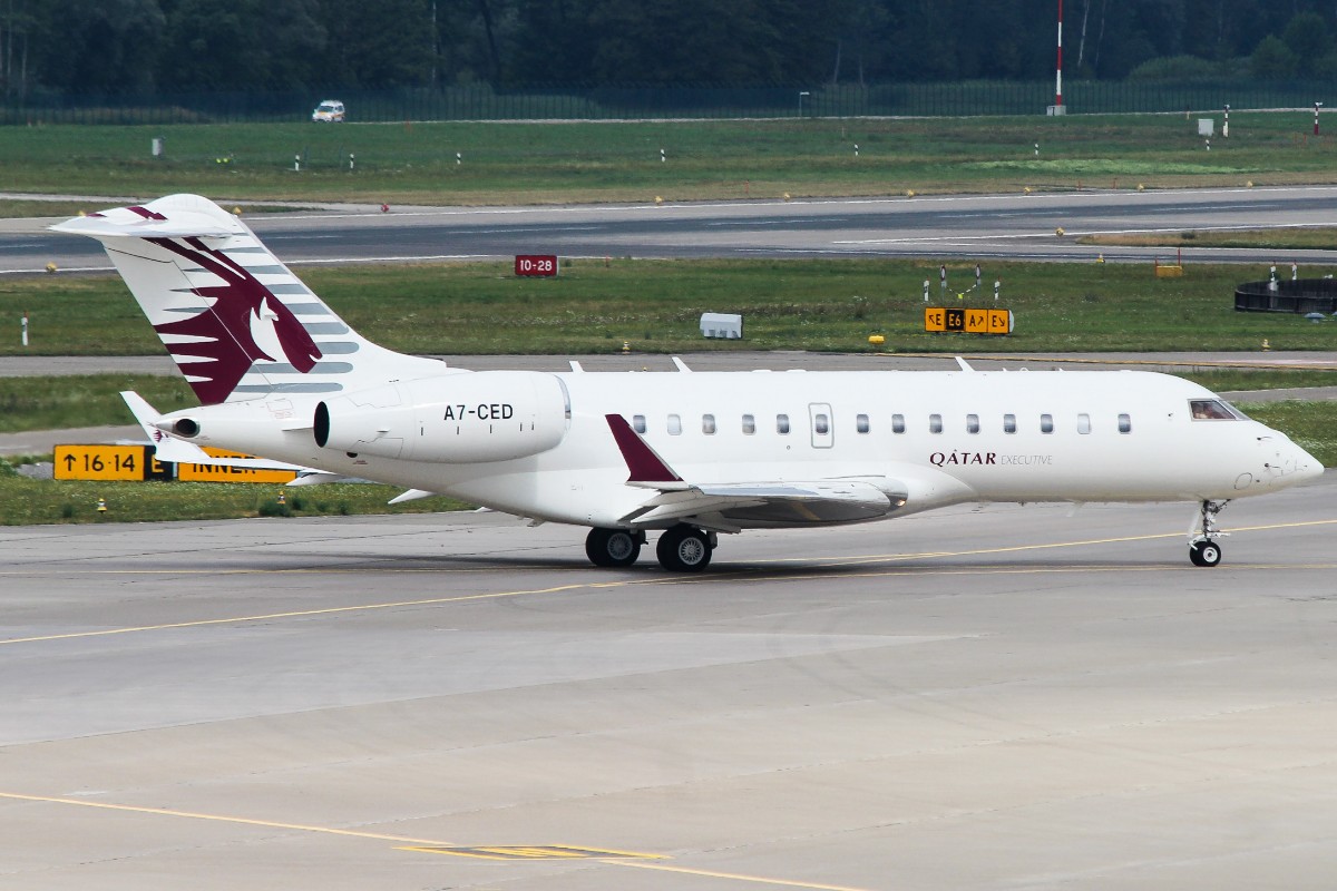 Mein persönliches Highlight! Ein Qatar Executive Bombardier!