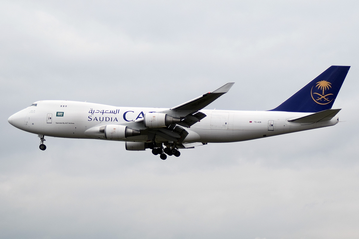 Saudia Cargo Boeing 747-428F TC-ACR