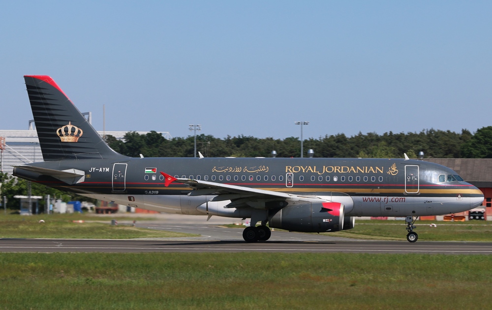 Royal Jordanian A319 JY-AYM
