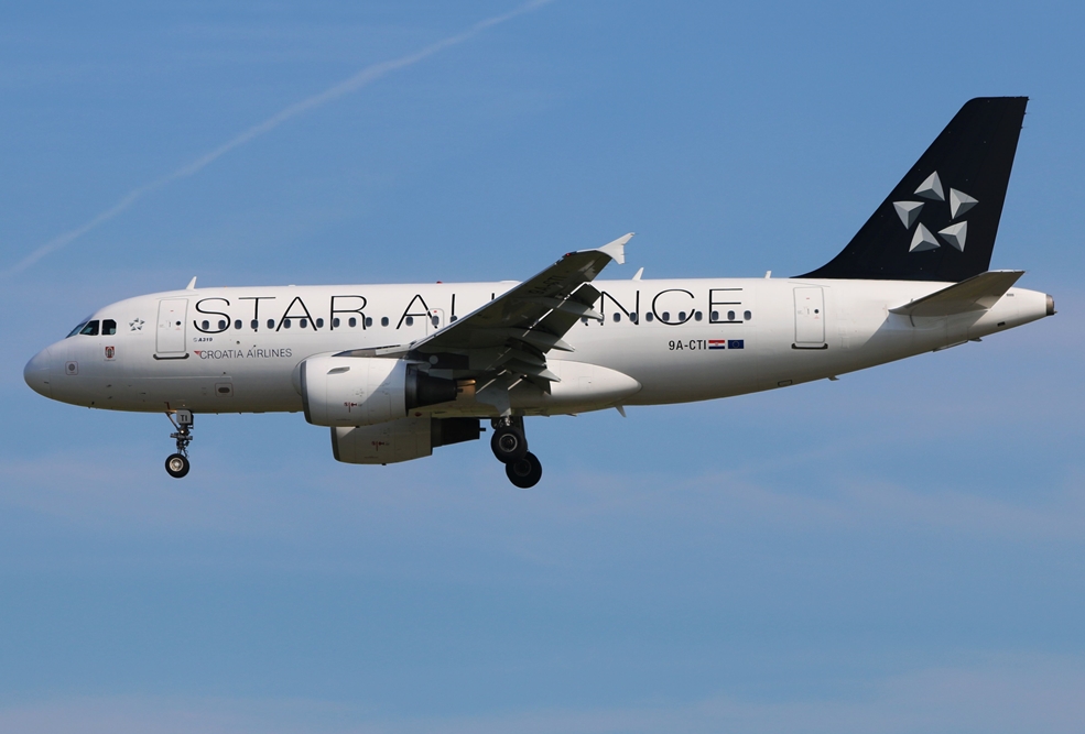9A-CTI Croatia Airlines Airbus A319-112