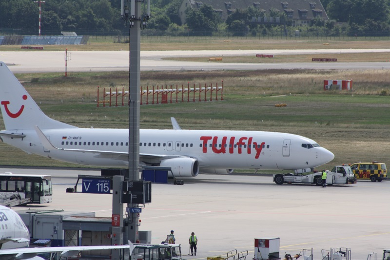 Die weiße Tui auch mal in FRA