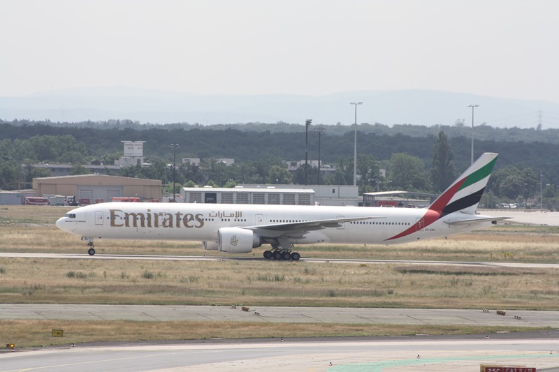 Emirates Triple Seven aus Dubai