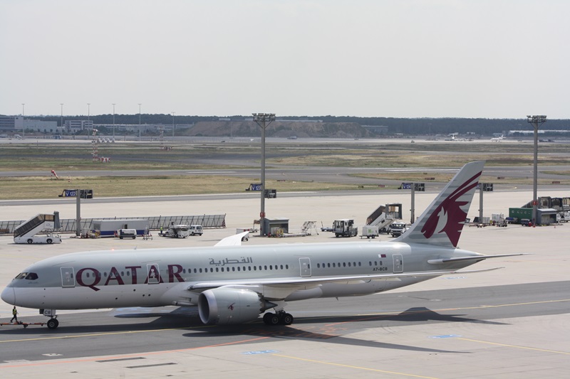 Zweite Qatar 787 des Tages nach Doha